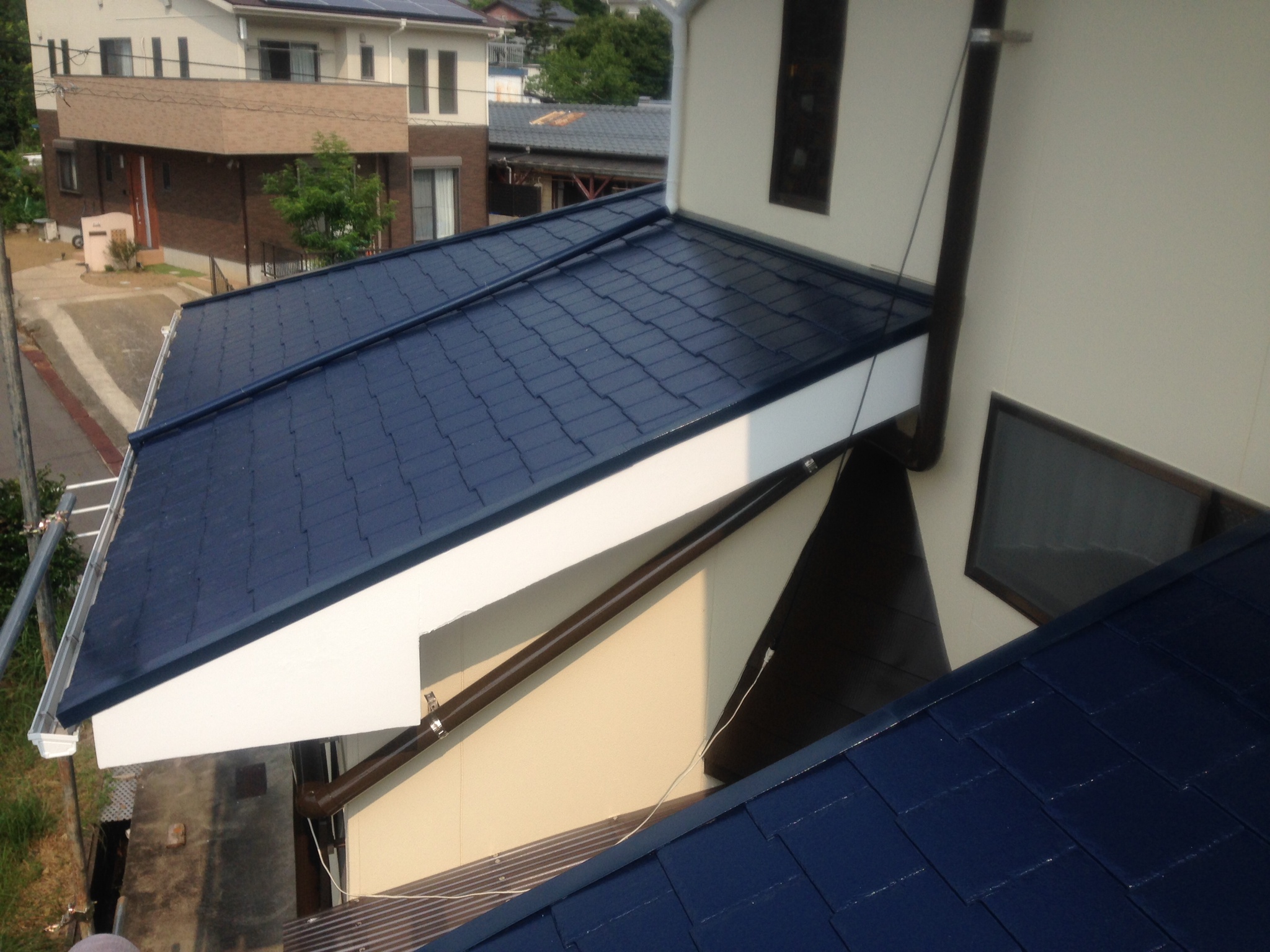 長崎市東町ｋ様邸　一軒家外壁屋根の塗り替え完成　