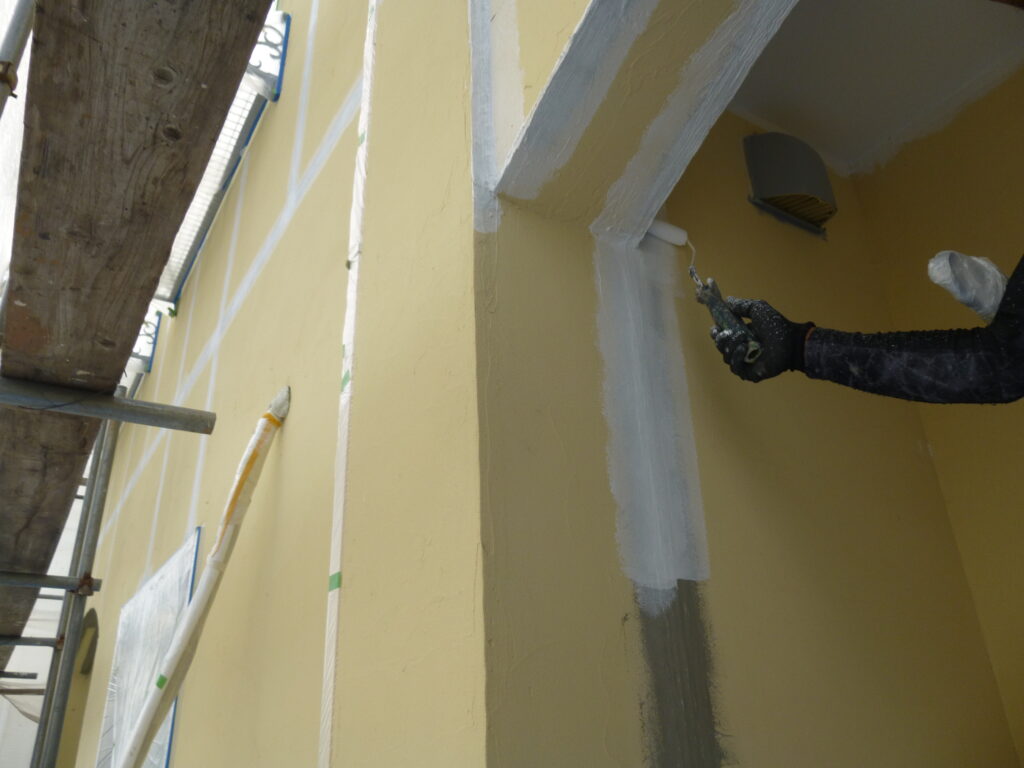 大村市でジョリパット系外壁をフッ素塗料で塗り替え　U様邸