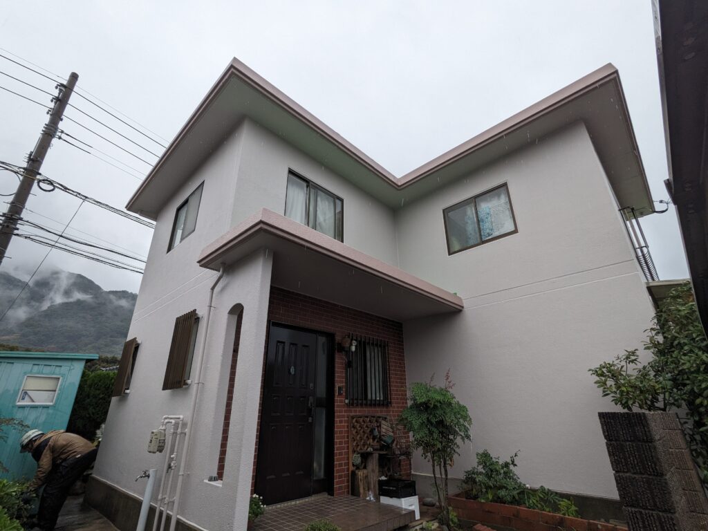 外壁塗装補助金　ながさき住みよ家リフォーム補助金使用　長崎市I様邸