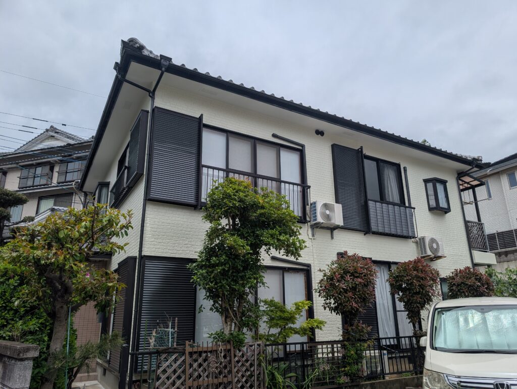 長崎 アパート外壁塗装｜丁寧に仕上げた施工実績　