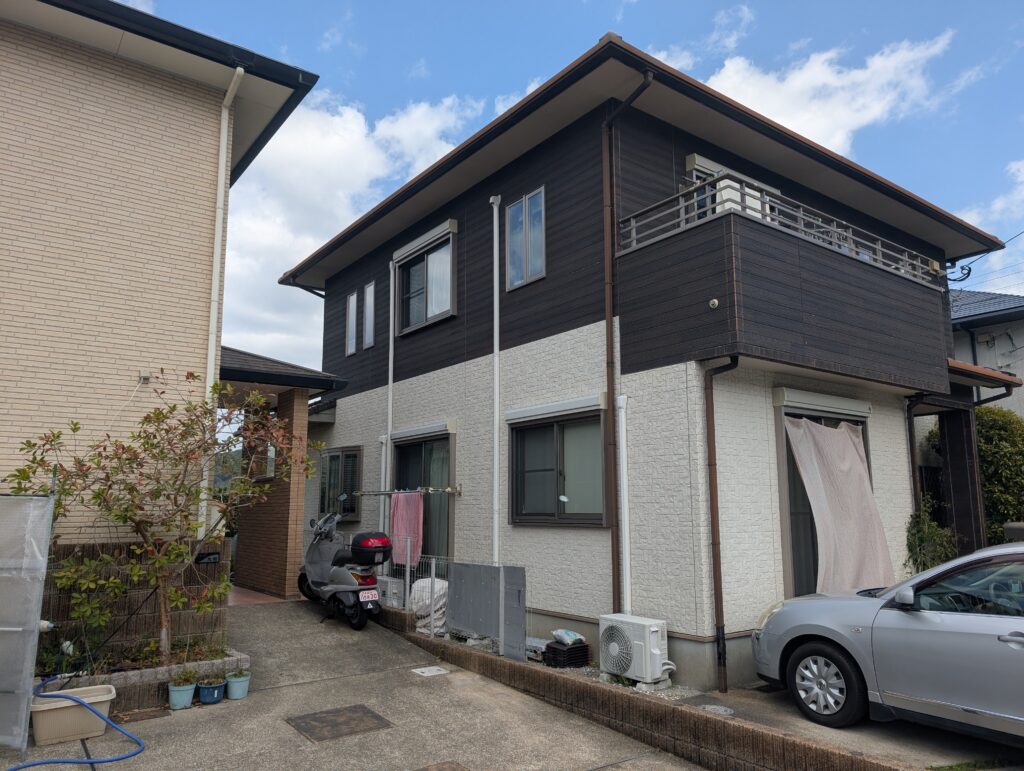 【長崎市 外壁塗装】やさしいベージュで上品に仕上げた施工事例