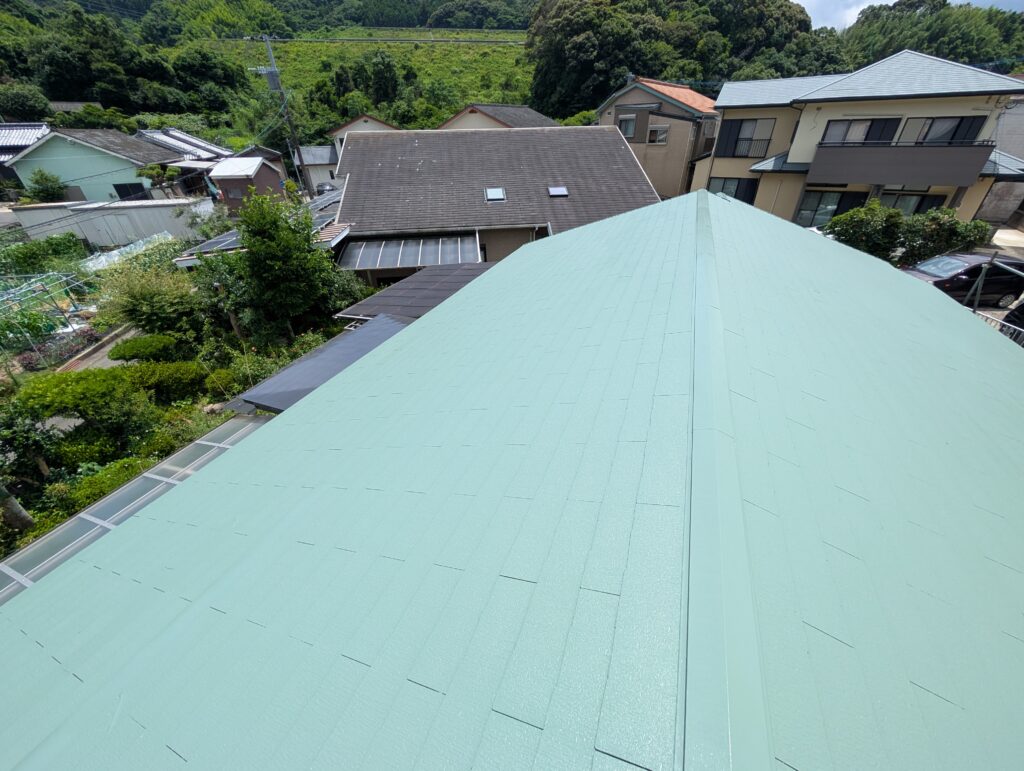 【長崎市】屋根塗装施工事例｜超低汚染リファイン500Si-IRで高耐久・高遮熱リフォーム